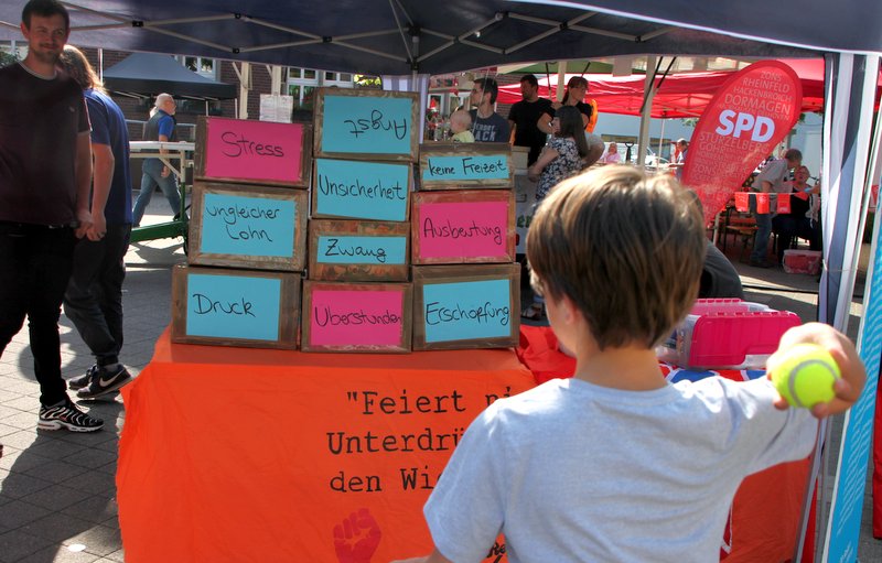 Die Angebote der Jugendorganisation Die Falken kamen bei den Kindern gut an