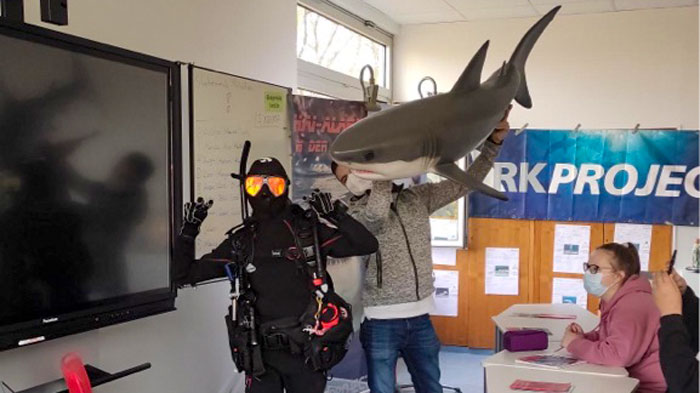 Viel Wissenswertes über die Rolle des Hais in den Weltmeeren wurde Schüler:innen der Sekundarschule in einer Projektwoche vermittelt