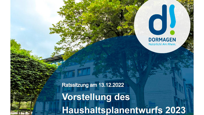 In der letzten Ratssitzung 2022 präsentierte die Verwaltung dem Stadtrat ihren Entwurf des Haushaltsplans 2023