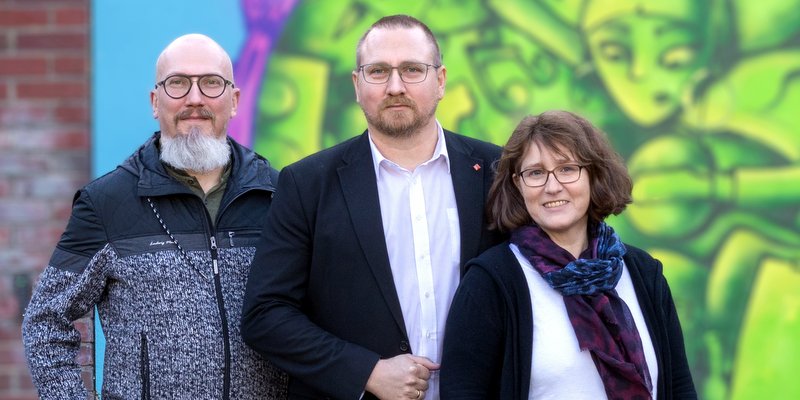 Führen die SPD-Fraktion: Michael Dries, Sonja Kockartz-Müller, Ruben Gnade (links)