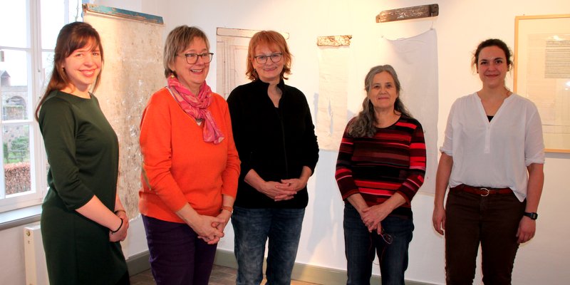 Stellten die Ausstellung vor, von links: Verena Rangol, Gabi Mett, Judith Mundwiler, Pascale Goldenberg und Myrjam Wahl