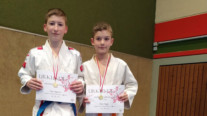 Dormagen: Fynn Hilgemann und Malte Bagh sind Judo-Kreismeister 2023
