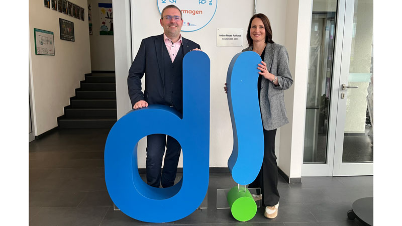 Erik Lierenfeld und Franziska Gräfe haben ein RAL-Gütezeichen als unternehmensfreundliche Verwaltung zum Ziel