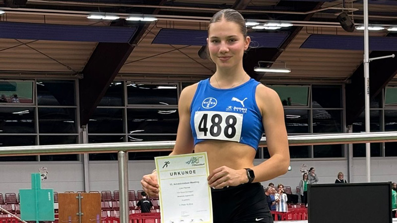 Linn Fischer setzte sich im Kugelstoßen durch