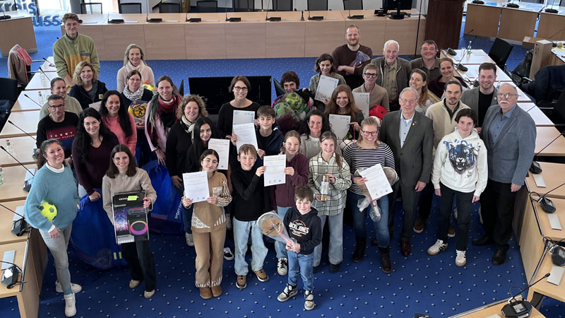 Siegerehrung der erfolgreichen Schulen im Rahmen des Sportabzeichen-Wettbewerbs 