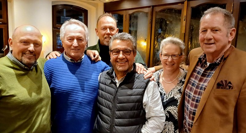 Mitglieder des neu gewählten CiDo-Vorstandes, von links: Michael Seyferth, Heinz Kuboth, Frank Lemke, Aki Voulgaris, Carola Bley und Guido Schenk