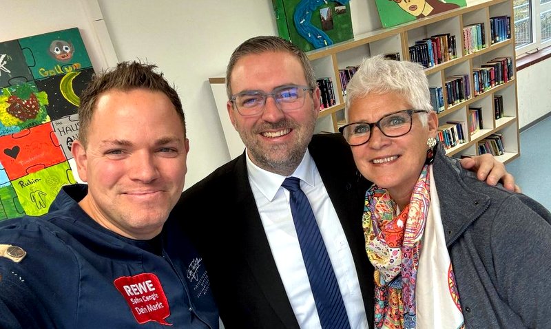 Dr. Andrea Hurtz und Erik Lierenfeld begrüßen das Engagement von Eddy (the Butcher) Schülke 