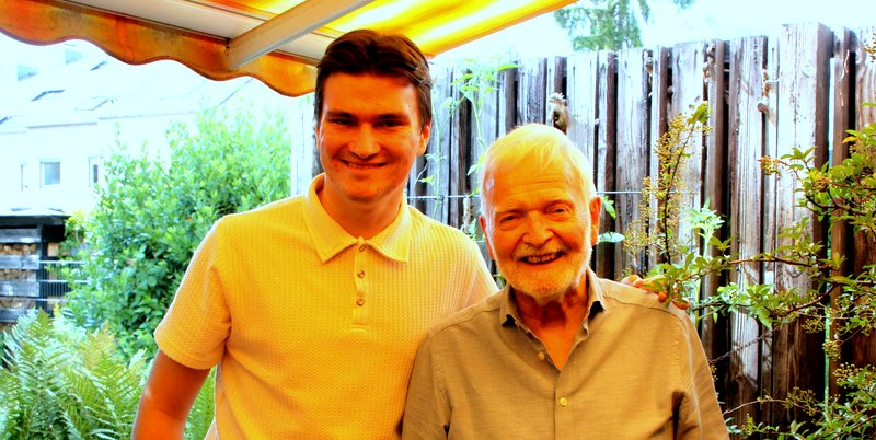 Opa Joachim und Enkel Til Fischer kandidieren für den Dormagener Stadtrat 