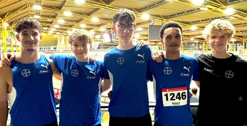 Beachtliche Frühform, von links: Luca Faasse, Konstantin Wendland, David Wüst, Sydney von Zons und Michel Schulz