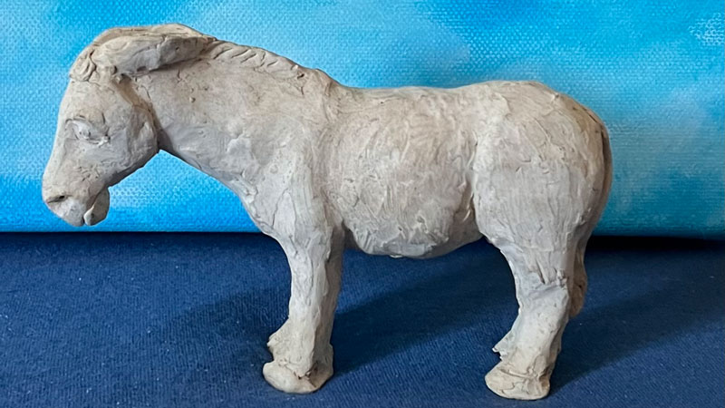 So ein plastisch modellierter Esel könnte aus einem zeichnerischen Entwurf entstehen