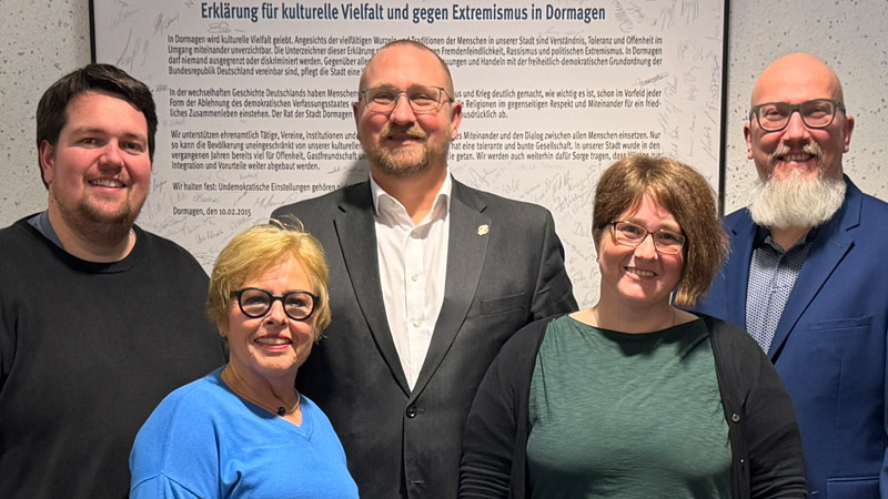 Laurenz Tiegelkamp, Birgit Burdag, Michael Dries, Sonja Kockartz-Müller und Ruben Gnade vom SPD-Fraktionsvorstand wollen ihre politische Arbeit weiterhin mit klaren Zielen und guter Zusammenarbeit angehen