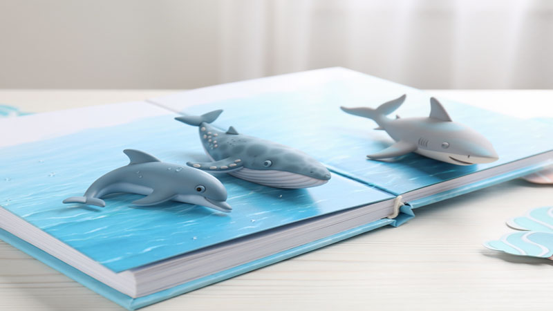Delphine, Wale und Haie sind die Helden der Kinderbücher im Lesekoffer der Stadtlesefee