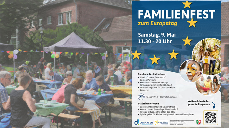 Die Stadt lädt zum Europafest rund um das Kulturhaus ein