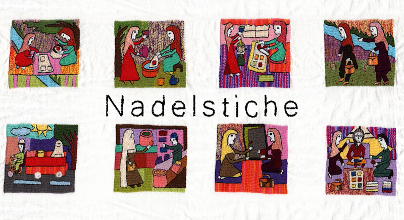 Werke, die im Rahmen des Stickprogramms GULDUSI entstanden sind