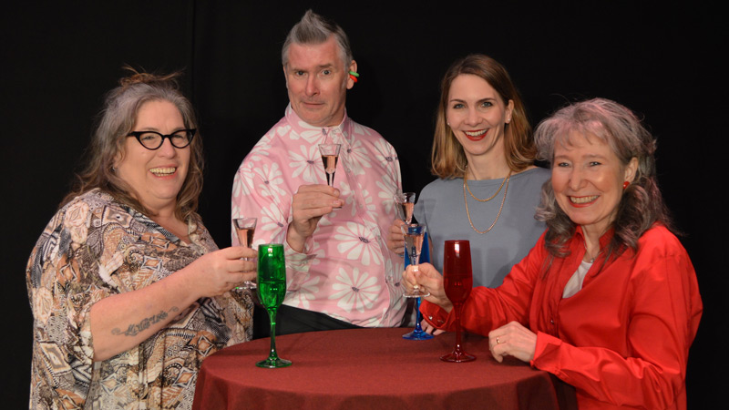 Nicole von Zons, Tom Müller, Nadine Karbacher und  Sabine Misiorny sind die Garanten für die witzige und lustige Weltpremiere