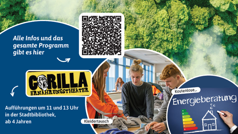 Der „Markt der Möglichkeiten“ bietet Angebote rund um das Thema Nachhaltigkeit