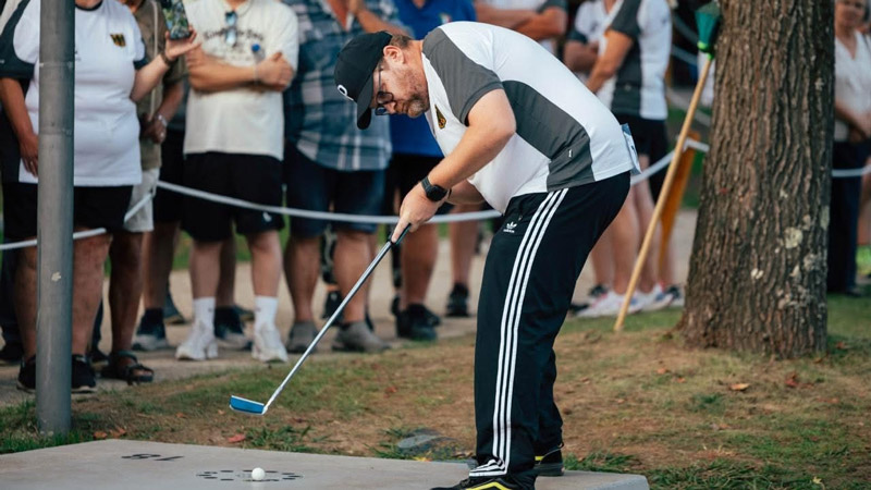 Minigolfer Patrick Bothmann war bei der Senioren-WM 2026 erfolgreich