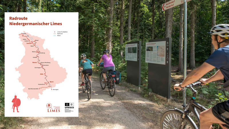 479 Kilometer Radweg „Niedergermanischen Limes“: Dormagen ist Teil der Strecke