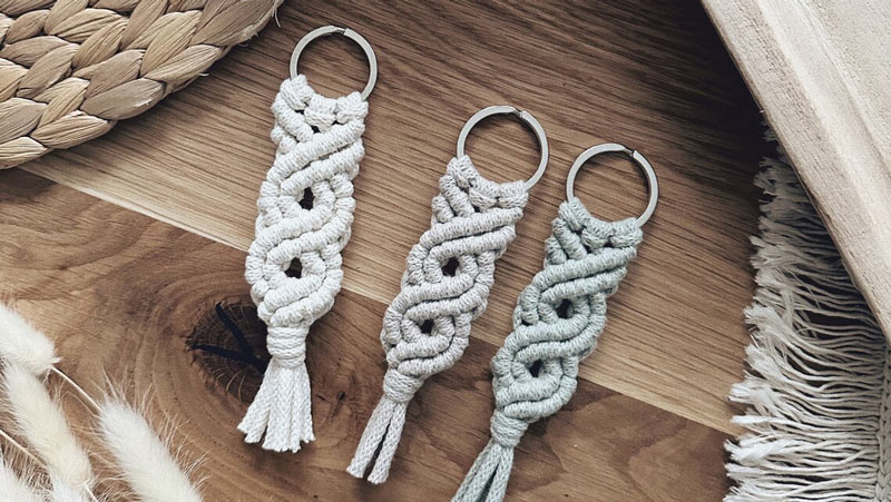 Selbst hergestellte Schlüsselanhänger sind ein ganz persönliches Accessoire