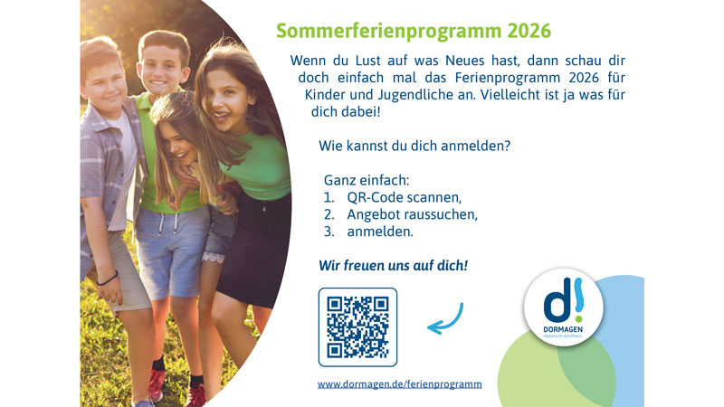 Das Sommerferienprogramm ist online
