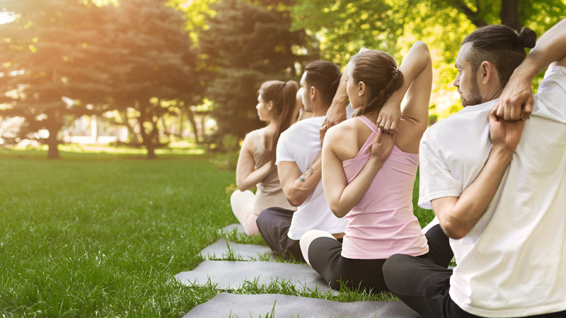 Das kostenfreie Outdoor-Fitnessprogramm Sport im Park wurde in Dormagen 2019 zum ersten Mal angeboten