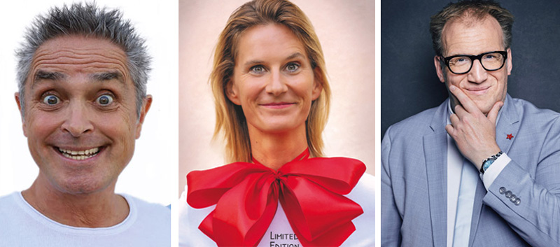 Roberto Capitoni, Lucy van Kuhl und Jens Heinrich Claassen präsentieren ihr aktuelles Programm in der Theaterscheune