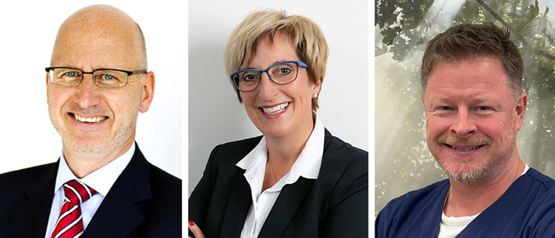 Michael Weber, Ute Wolter und Marco Pieper informieren über Vorsorgevollmacht und Patientenverfügung