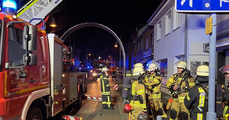 Die Feuerwehr brachte das Feuer zügig unter Kontrolle