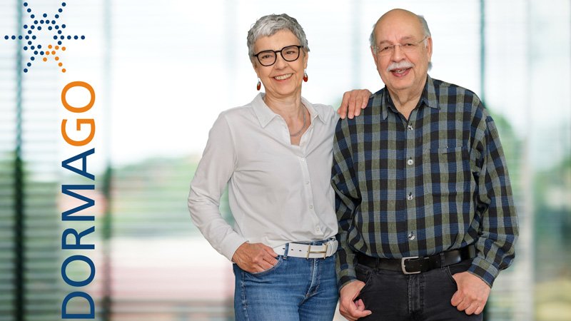 Sorgen mit DORMAGO für ein vielfältiges Informationsangebot: Bärbel Suling und Detlev Zenk