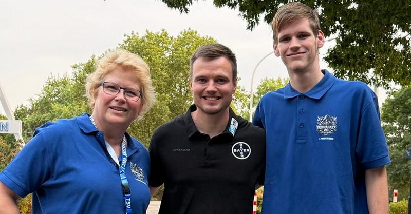 Dormagen: Sie laden zum Trainer-Talk an, von links: Marion Mehlmann, Julian Bauer und Sebastian Janzen