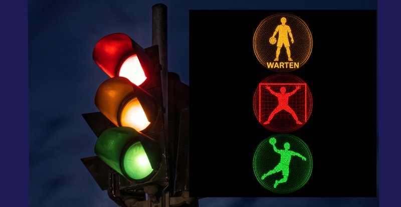 Ein Entwurf zeigt, wie eine solche Handball-Ampel aussehen könnte