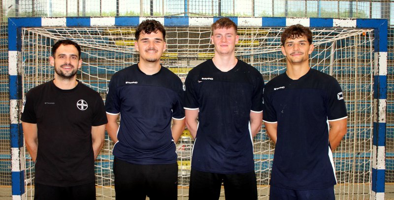 Dormagen: Routinier Peter Strosack mit von links: Nick Deekens, Driek Manders und Jakob Leun