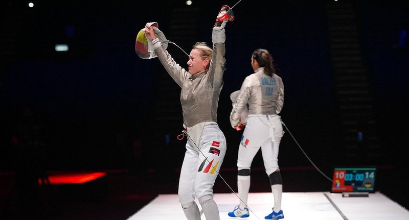 Dormagen: Larissa Eifler nach ihrem Finalsieg gegen Sara Balzer