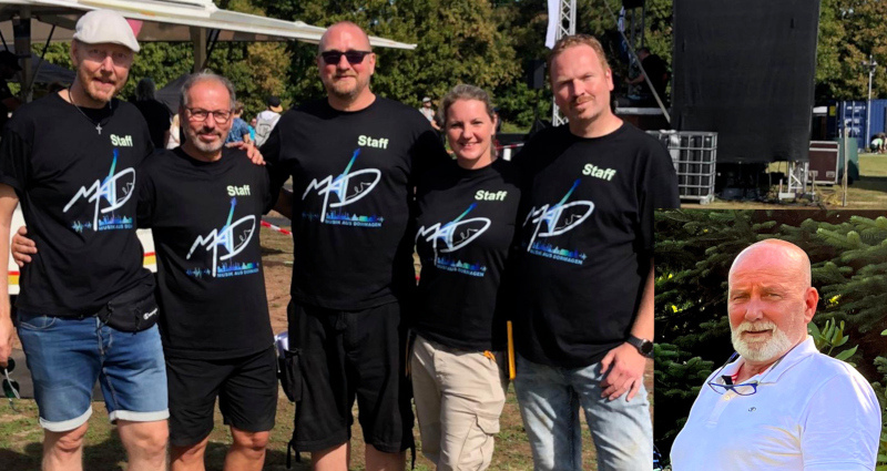 Sie hoffen auf viele MaD-Besucher, von links: Markus Fuchs, Erwin Perle, Moderator Michael Dries, Franziska Baldauf, Sven Schwidden und Marc Röhrkasten