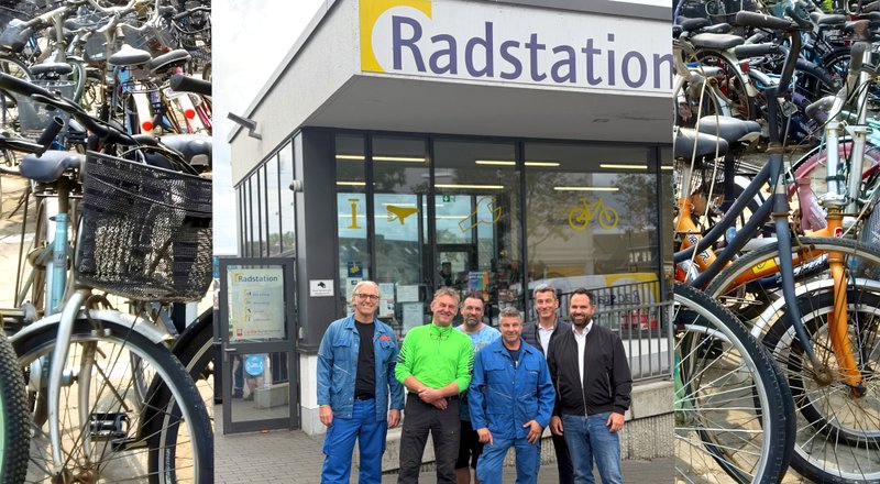Initiatoren der sinnvollen Fahrradaktion sahen sich vor Ort um