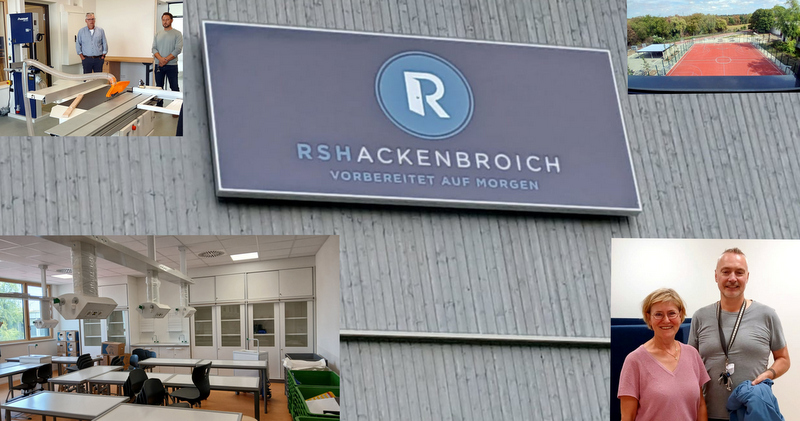 Dormagen: Vertreter der Schule, der Stadt und des Totalunternehmers sahen sich jüngst in der Realschule um