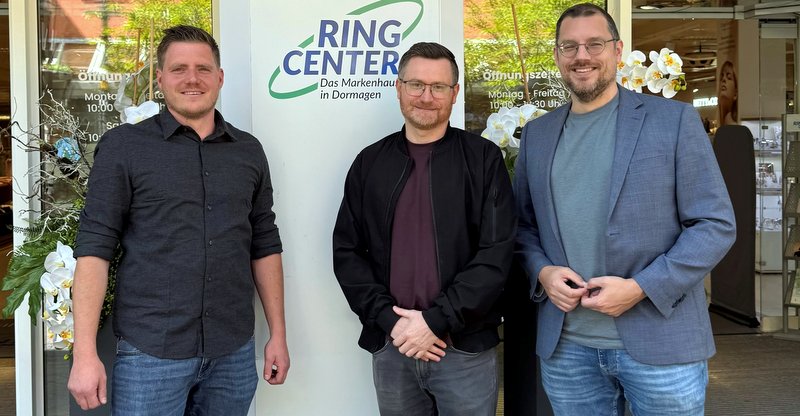 Dormagen: Daniel Palmowski, Marius Koy und André Heryschek (von links) freuen sich über die Zusammenarbeit