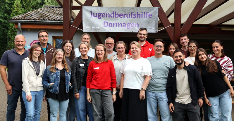 Dormagen: Die Partner des Dormagener Wegs bei der Veranstaltung im Kinder- und Jugendtreff „Die Rübe“