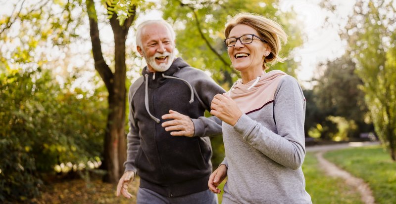 Die Beiden können lachen, sie tun was für ihre Gesundheit