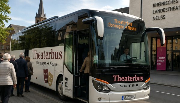 Der Theaterbus bringt Kulturinteressierte auch künftig zum Rheinischen Landestheater 