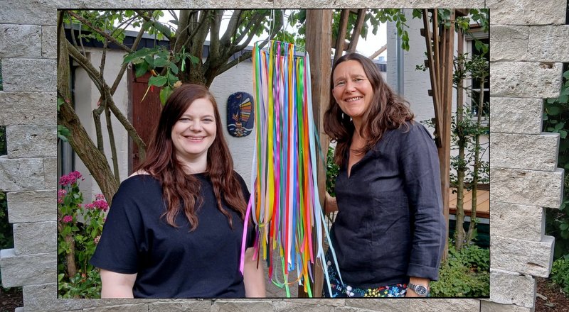 Sie haben das Zinnoberhaus ins Leben gerufen: Jessica Beitzel (links) und Annette Höpfner